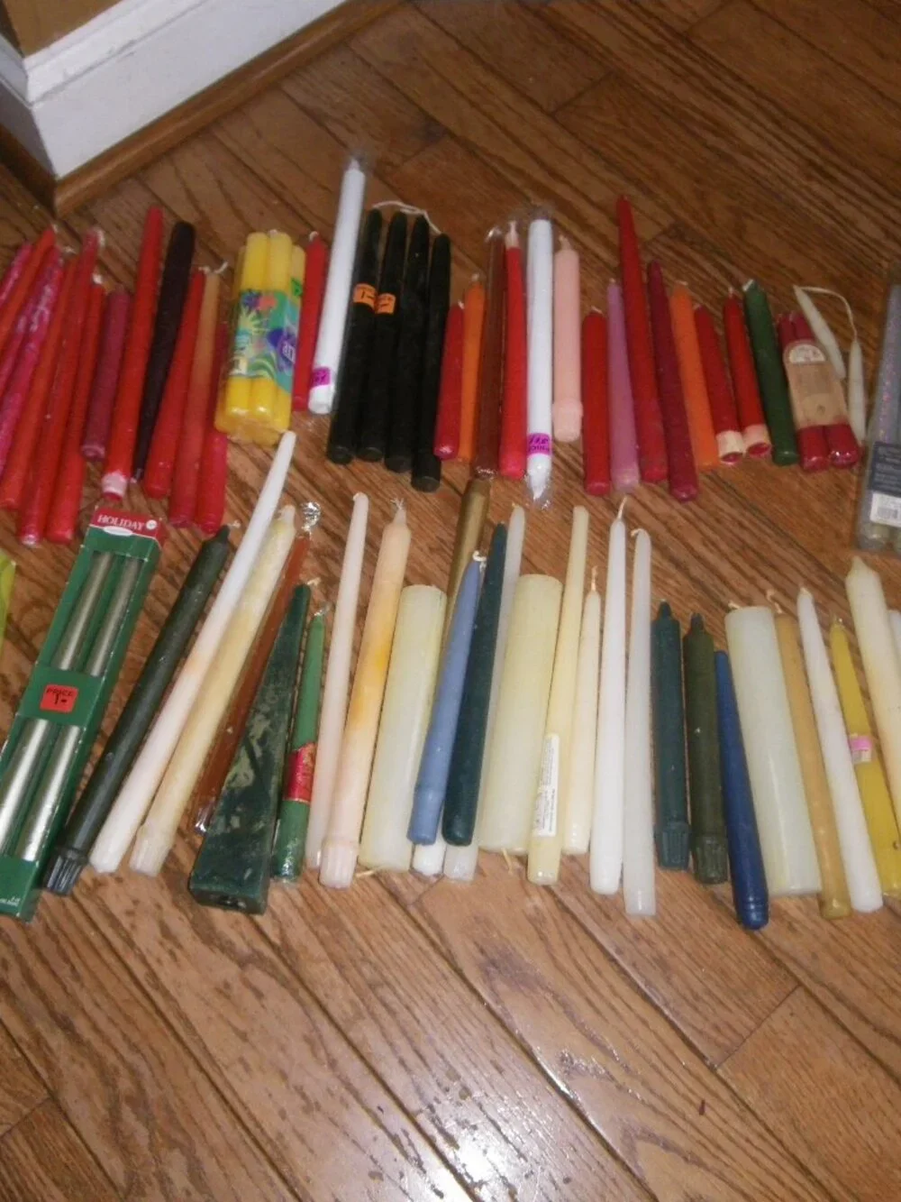 Giant Assorted Candle Stick Lot 78 Candles!